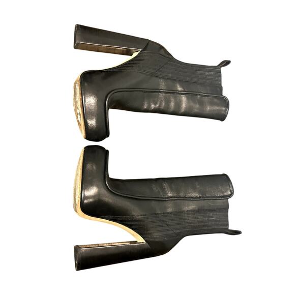 Alexander Wang – Addison Leather Platform Boots – Black – Size 37 - Picture 5 of 12